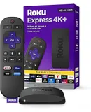 Roku Express 4K+ | Roku Streaming Device 4K/HDR, Roku Voice Remote, Free & Live TV