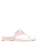 Valentino Garavani Women's VLogo Signature Slip-On Flip Flops, Light Pink