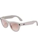 Ray-Ban Meta - Skyler Smart Glasses with Meta Ai, Audio, Photo, Video Compatibility - Pink Lenses - Shiny Chalky Gray-67001352