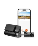 70mai A810 car camera 4k ultra high-definition driving recorder car front and rear dual recording dual camera 150° wide angle GPS Beidou positioning, dual lens, black, parking monitoring line, 128G memory card