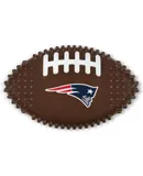 NFL New England Patriots Mega-chew Hard Nylon Bacon-flavored Dog Bone Football Chew Toy Interactive Tasty Fun Dog Chew Toy. Indestructible Strong Durable Chew Toy Tough Pet Toys for Aggressive Chewers