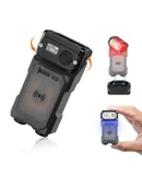 WUBEN X3 Mini Flashlight with Charging Base and Magnet 180 Degree EDC Rechargeable Keychain Flashlight Ip65 Waterproof Pocket Flashlight 10 Mode Type-C Charging Lanyard for Camping, Outdoor, Gift