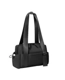 Mini Gym Bag for Women Girls Small Gym Tote Bag with Wet Compartment Waterproof Travel Duffle Bag Cute Workout Sport Bag,Black