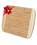 Wood Cutting Board for Kitchen – 37x29cm Large Bamboo Cutting Board with Juice Groove – Wooden Chopping Board, Serving Tray, Butcher Block – BlauKe®