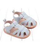 Baby Boys Blue Leather Sandals