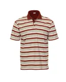 Gioberti Mens Regular Fit Stripe Short Sleeve Polo w/ Pocket