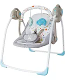 Baby Swings for Infants to Toddler, Electric Baby Swings for Newborn, Baby Swing with Intelligent Music Vibration Box, Portable Baby Swing Load Resistance: 6-25 lb, Applicable Object: 0-9 Months