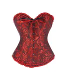 Corset Tops, Pirate Corsets - Bustier Shapewear Lingerie Corset Overbust - White