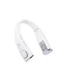 Hanging neck fan long battery life large capacity folding lazy hanging neck small fan portable USB rechargeable fan-white