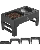 Elevated Dog Bowls, Adjustable Raised Dog Bowls with No Spill Dog Water Bowl and Stainless Steel/Slow Feeder Dog Bowl, Dog Bowl Stand for Small Medium Large Dogs,Cats & Pets (Plastic)
Folding Table Slow Food Bowl (Black)