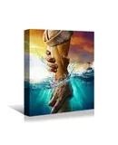 Jesus Saves Drowning Christian Prayer Decorative Painting 16*24 inches (40*60 cm)