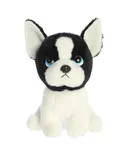 Aurora® Expressive Petites™ 18cm Harvard Boston Terrier™ White Stuffed Animal
