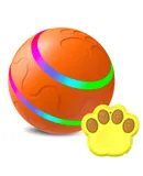 Interactive Dog Toys,Active Rolling Ball for Dogs with LED Lights，Wicked Ball，Silicone Material,Durable Motion Activated，Jumping Activation Ball for Puppy/Small/Medium Dogs, USB Rechargeable