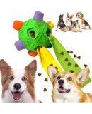Furry Fellow Snuffle Ball Interactive Dog Toy with Hidden Treats for Slow Food Training and Playtime Fun Slow Food Training to Relieve Boredom and Stimulating (Green)