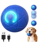 Dog Rocking Ball Toy, 2025 New Electric Dog Ball Toy Dog Sports Ball, USB Rechargeable Interactive Dog Ball, Automatic Moving Dog Toy Ball, Suitable for Most Types of Dogs (Blue)