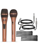5Core Couple Karaoke Microphone Pair Handheld Dynamic XLR Mic for Him & Her Clear Sound Stylish Look