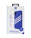 Adidas 3-Stripe Snap Case for Apple iPhone Xs and iPhone X - Blue and White
