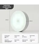 3 Piece Night Light with Smart Motion Sensor - Warm White and Cool White, adjustable brightness, automatic on/off for stairs, nightstands, cabinets and cupboards-White light