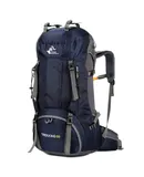 60L Waterproof Hiking Camping Backpack with Rain Cover, Large Outdoor Sport Travel Daypack Rucksack for Climbing