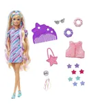Barbie Totally Hair Star-Themed Doll, 8.5 inch Fantasy Hair & Color Change Play Accessories