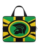A Trojan Uk Flag in The Colors of Jamaica Laptop Bag Women Man 10 12 13 15 17 Inch Office Notebook Travel Computer Handbag Waterproof Bag Notebook Cover