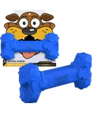 Durobone Dog Bone Chew Toy | Durable and Non-Toxic | for Aggressive Power Chewers, Catch & Fetch | Long-Lasting Fun and Promotes Healthy Teeth | Pet-Safe | Made in USA | Blue Large
