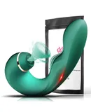 Dildo Vibrator, Sucking Slapping Tongue Licking G-spot Masturbator Sex Toys, Clitoral Stimulation Dildo Vibrator