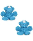 MIGHTYMicrofiber Ball Monster Made with Squeaker Balls and Minimal Stuffing. Strong & Tough. Interactive Play Dog Toy. Machine Washable & Floats (Junior 2 Pack)