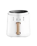 Household large-capacity intelligent visual multifunction electric fryer air fryer for family dinner for many people kitchen best match --8L-【white】