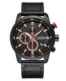 Men's Watch Analog Quartz Chronograph 30 Meter Waterproof Luminous Business Work Sports Casual Fashion Men's Watch，Black