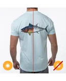 Men Classic Crew Tee - Big Fish-Ice Blue by DelSol for Men - 1 Pc T-Shirt (XL)