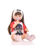 TSEPOSY Reborn Baby Dolls,22-inch lifelike soft body realistic newborn baby dolls, real life baby dolls girls,with pacifier and diaper, Best Birthday Gift for kids 3 years old and up