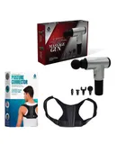 Adjustable Posture Corrector & Professional Massage Gun