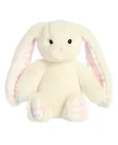 Aurora® Vibrant Spring 23cm Gingham Bunny Cream Stuffed Animal