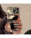 Simple silver phone case suitable for iPhone 14 Pro Max