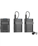Boya BY-WM4 PRO-K2 Two-Person Digital Camera-Mount Wireless Omni Lavalier Microphone System (2.4 GHz)