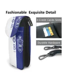 Zeta Phi Beta Pu Leather Crossbody Phone Bag Card Slots Flip Phone Purse With Adjustable Strap 7.6x4.9inch