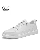 CCE men's shoes new British large size cowhide versatile sports shoes men's outdoor wear-resistant fashionable white shoes