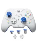 PC Controllers, BIGBIG WON Rainbow 2 SE Wireless Controllers Motion Control, Hall Effect Trigger, 12-bit ADC, 3 Sets of Joysticks, 4-way&8-way D-pad, PC App, Controller for Switch/PC/Android/iOS-blue