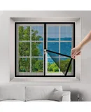 Cat Fly Screen with Velcro Tape, No Drilling, Easy to Install, Self Adhesive (Black, 150x150cm)