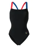 Tory Burch Women's Black Colorblocked One-Piece Tank Swimsuit