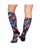 Flower Patch Pattern CoolMax Socks, Nature Collection for Men & Women Eco-Friendly Crew Socks