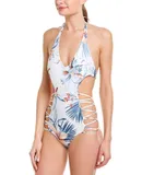 L*space Fire Tripp Strappy Halter One Piece In Birds Of Paradise