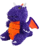 MIGHTYMicrofiber BallMediumDragon – Made with Squeaker Balls and Minimal Stuffing. Strong & Tough. Interactive Play. Dog Toy Machine Washable & It Floats. (Purple)