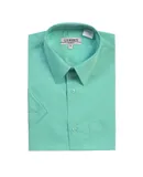 Gioberti Men's Short Sleeve Solid Dress Shirt