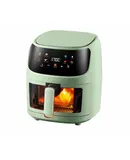 Visual air fryer Touch screen Home kitchen large capacity electric fryer-green