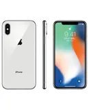 Apple iPhone X, 64GB, Silver - Fully Unlocked (Renewed)