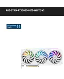 ROG-STRIX-RTX3080-O10G-WHITE-V2 LHR version ROG STRIX GeForce RTX™ 3080 V2 White overclocked version 10GB GDDR6X graphics card with enhanced design and strong cooling performance