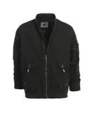 Gioberti Men's Sportwear Full Zipper Twill Bomber Jacket