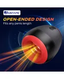 JUNTAME Open-ended Vibrating Stimulation, Ninja Automatic Male Masturbator with 7 Vibration Modes of Big Motor 6 Vibration Modes of Small Motor, Open-ended Vibrating Stroker, Body-safe & Soft Silicone Sex Toy For Him